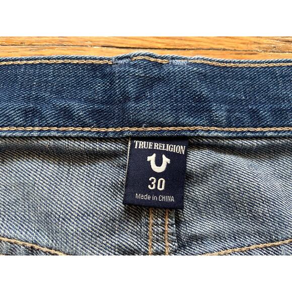 TRUE RELIGION 'Cameron' Slim Boyfriend Jeans sz 30 (actual 35W) - Picture 5 of 16